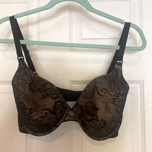 Natori Private Luxuries Nursing Maternity Black Lace Bra 38DD